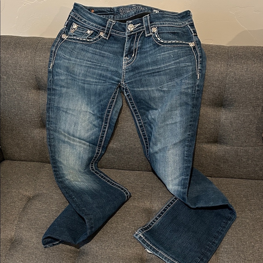 Miss Me Dark Blue Boot Cut Jeans